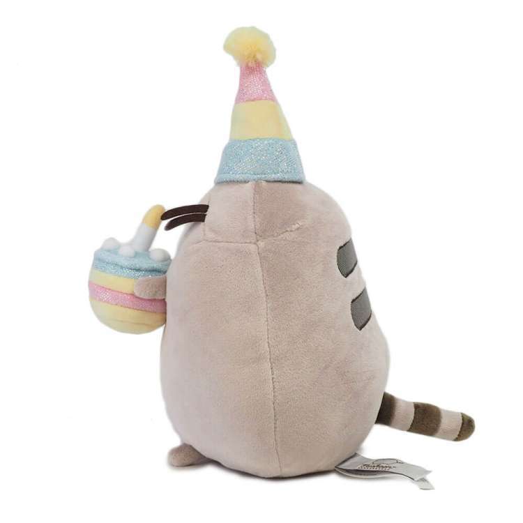 Pusheen バースデーカップケーキ ぬいぐるみ(グレー猫) Amazon.com: GUND Pusheen and Stormy Birthday Set Plush