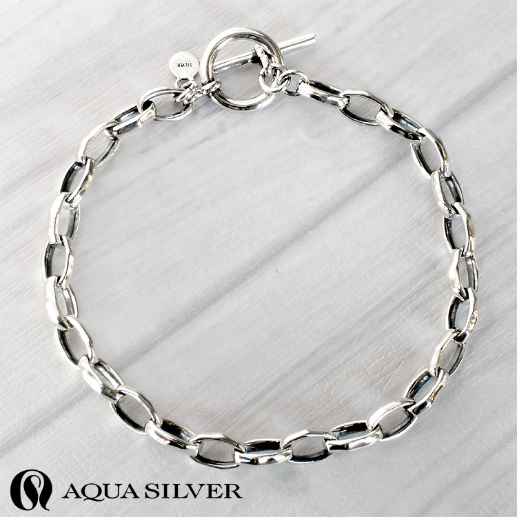 AQUA SILVER（アクアシルバー） ゆらぎ シルバー ブレスレット Medium