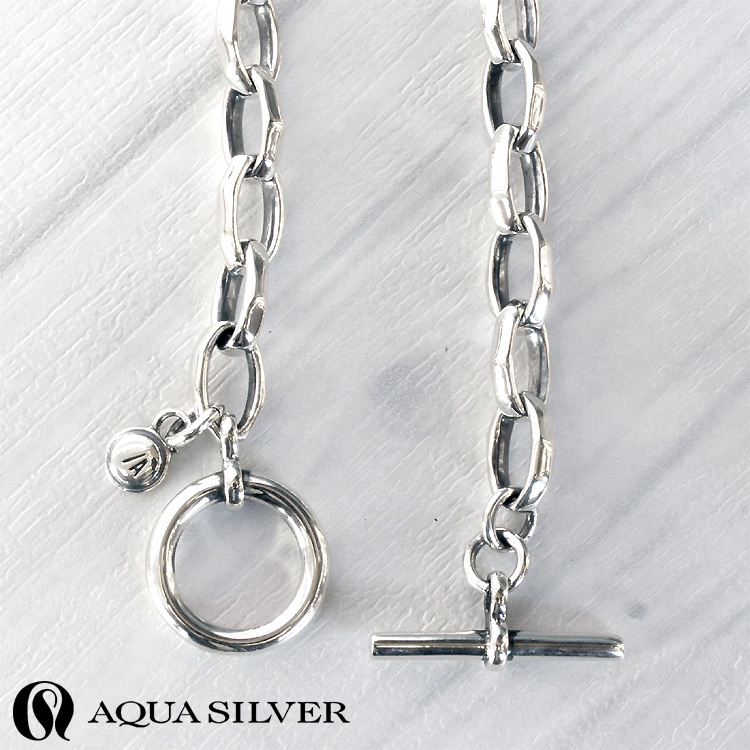 AQUA SILVER（アクアシルバー） ゆらぎ シルバー ブレスレット Medium