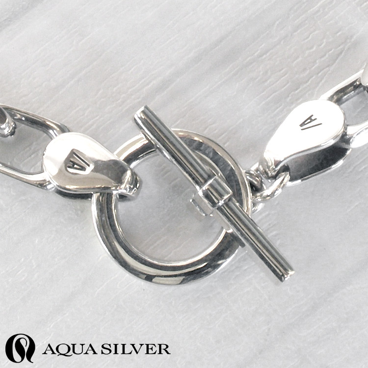【AQUA SILVER】 ボールブレスレット　シルバー925 AQUA SILVER（アクアシルバー） 19日までポイント5倍 カット オーバル