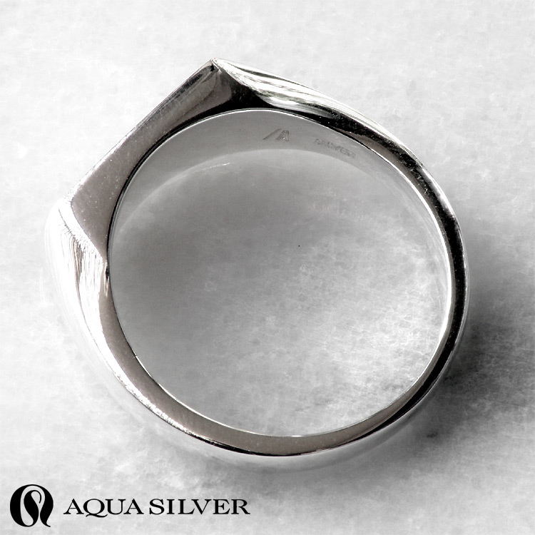 AQUA SILVER（アクアシルバー） シグネット シルバー リング 指輪