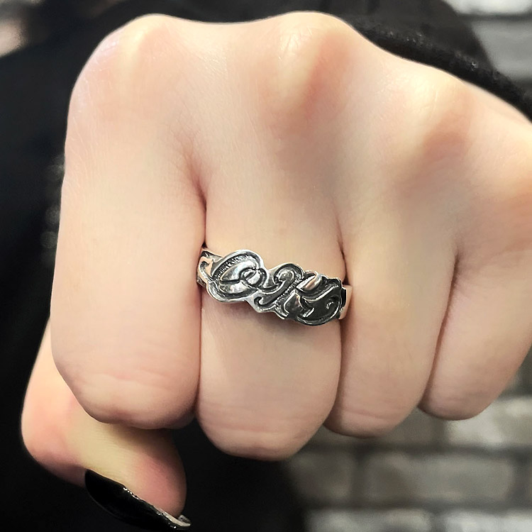 エフエーエル F.A.L FAL シルバーリング OK or NO トランプ リング 5号