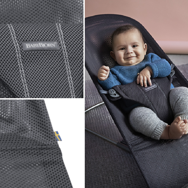 ベビービョルン バウンサー ブリス エアー Bliss Air アンスラサイト メッシュ 新生児 BabyBjorn 日本正規品2年保証 ラッピング  のし