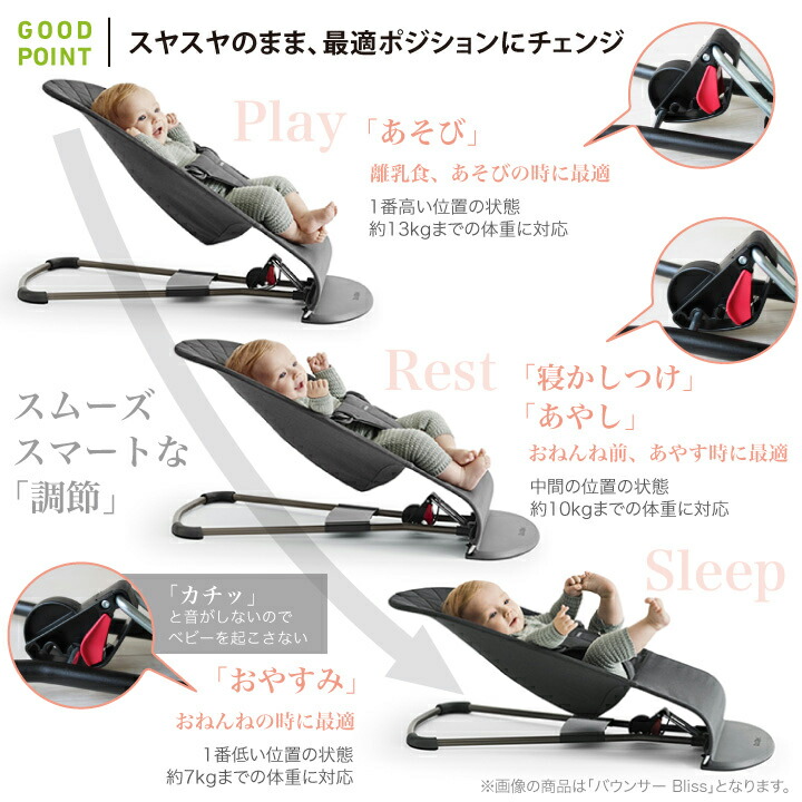 BabyBjorn（ベビービョルン） バウンサー ブリス Bliss 3Dジャージー ｜ベビービョルン日本正規品2年保証