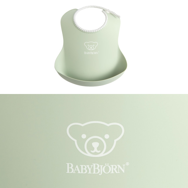 BabyBjorn（ベビービョルン） ベビースタイ パウダーグリーン｜お食事スタイ 洗える 水洗い ポケット よだれかけ エプロン 出産祝い｜baby-smile｜04