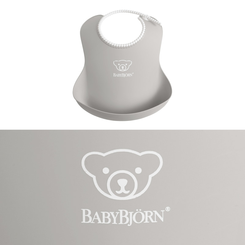 BabyBjorn（ベビービョルン） ベビースタイ グレー｜お食事スタイ 洗える 水洗い ポケット よだれかけ エプロン 出産祝い :  01014407 : ベビスマ - 通販 - Yahoo!ショッピング