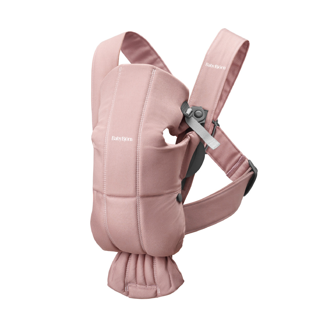 ベビーキャリアmini ピンク BABYBJORN（ベビービョルン） ベビーキャリアMINI ウーブン ダスティ