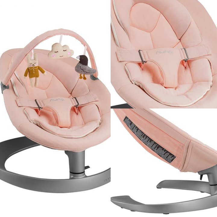 nuna（ヌナ） リーフグロウ トイバー付 ピーチ｜｜ヌナ バウンサー 横