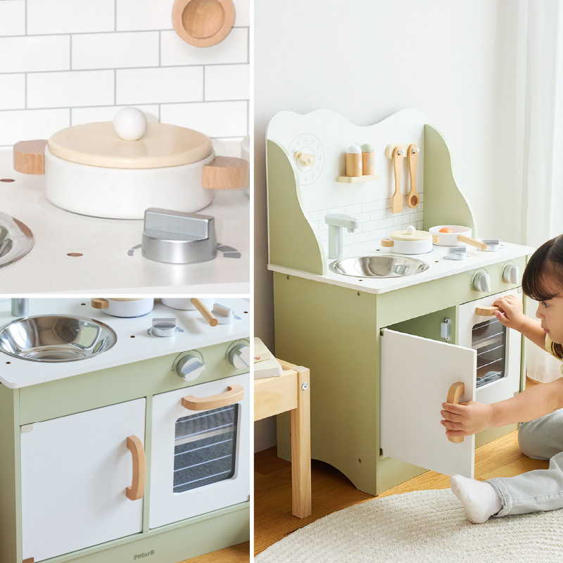୨୧ 木製おままごとキッチン　窓付きタイプ ୨୧ 楽天市場】ままごとセット おままごと キッチン ままごと