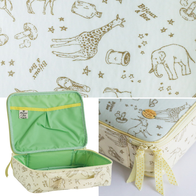 Bijoux&Bee（ビジューアンドビー） キラキラドリーム柄 オムツポーチ