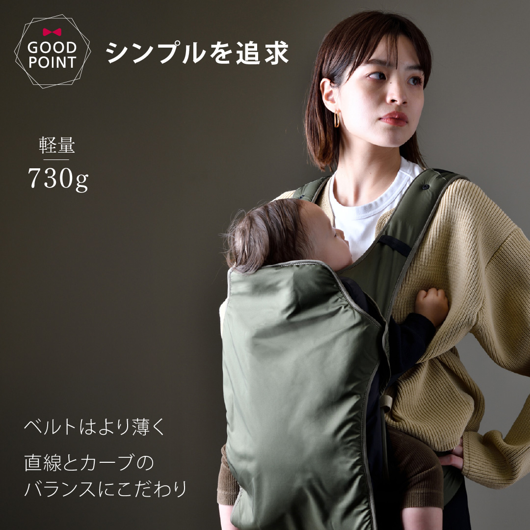 レビューで純正スタイ！アンドロソフィー 抱っこ紐 ブラック／ネイビー