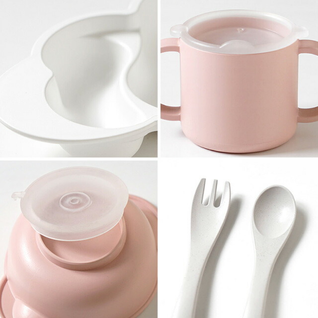 ディモワ マママンマ グランデ ピンク 離乳食 ベビー食器 出産祝い おしゃれ ディモア 10mois mamamanma grande フィセル 日本製 雲形 | 10mois | 03