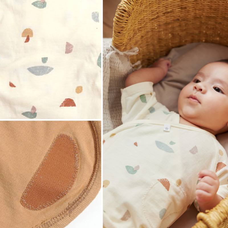 レビュー特典付！10mois（ディモワ） PATTO SATTO HADAGI 2枚セット キャラメル 50〜60cm｜フィセル ディモア ベビー服 新生児 肌着 出産祝い おしゃれ | 10mois | 03