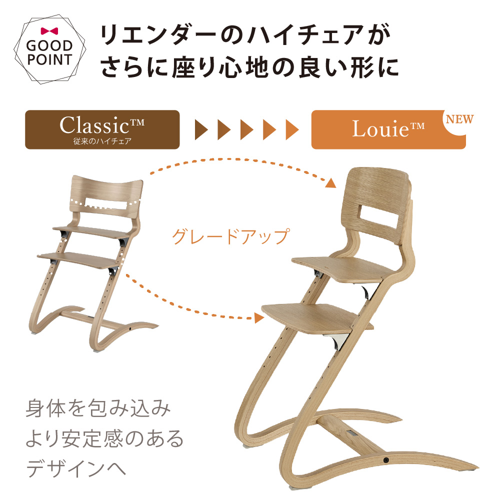 お食事マット＆レビューでビブも Leander（リエンダー） ハイチェア ルーイー オーク｜【日本正規品10年保証】子供用椅子 木製ベビーチェア |  | 05
