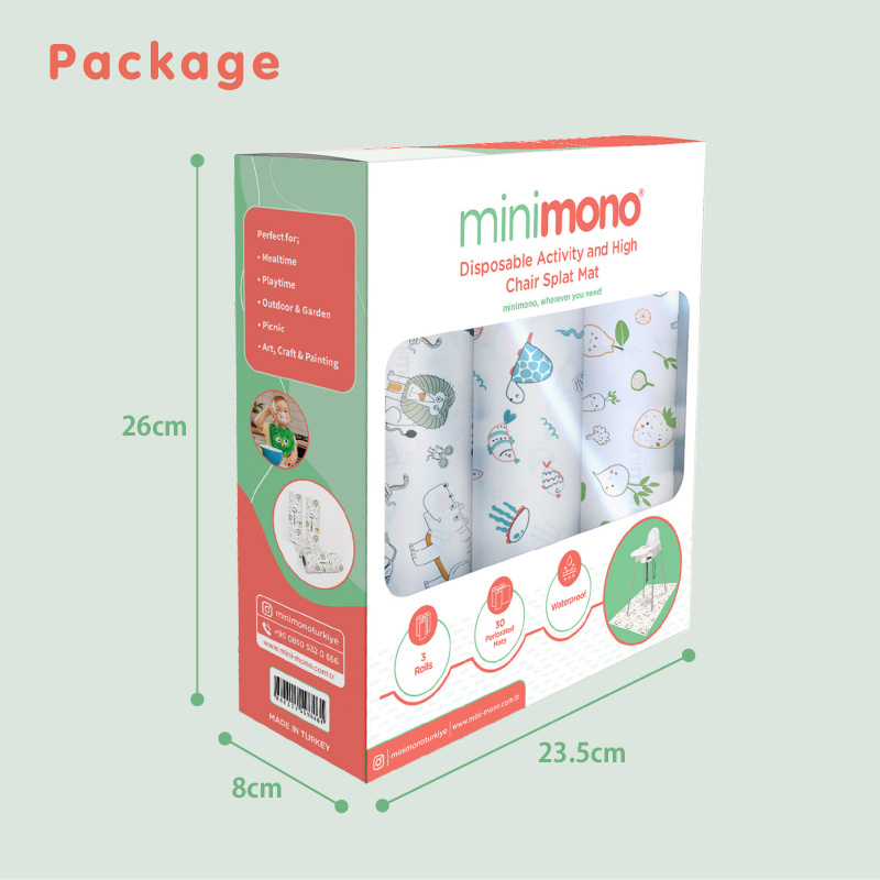 minimono（ミニモノ） 防水おたすけシート ｜食べこぼし マット 離乳食 プレイマット 防水マット お食事マット |  | 12