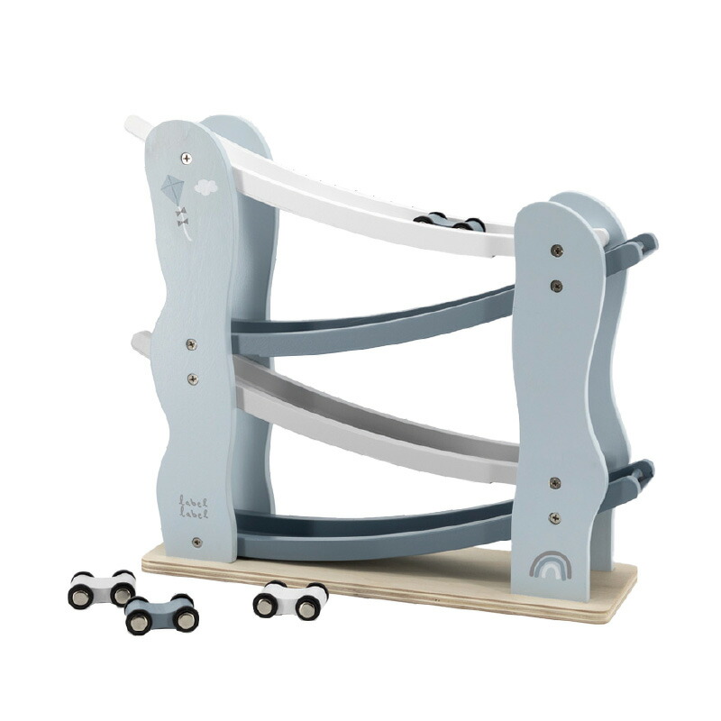 レーベルレーベル カースライダー ブルー｜木 おもちゃ 知育玩具 スライダー スロープ 誕生日 プレゼント スロープトイ 出産祝 | label label | 02