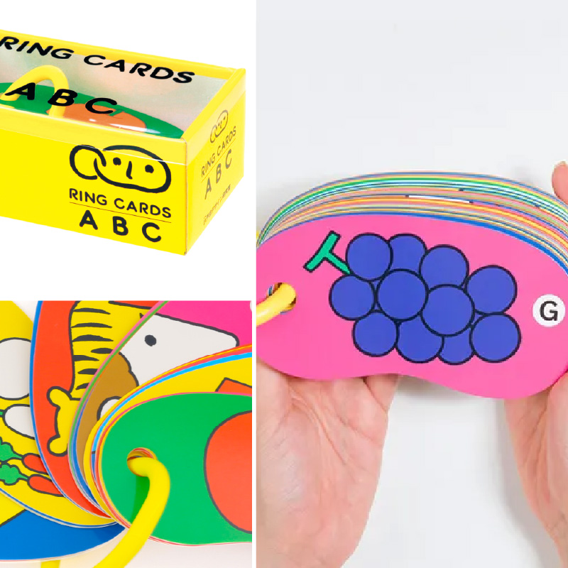 戸田デザイン研究室 リングカード ABC｜｜知育カード 誕生日