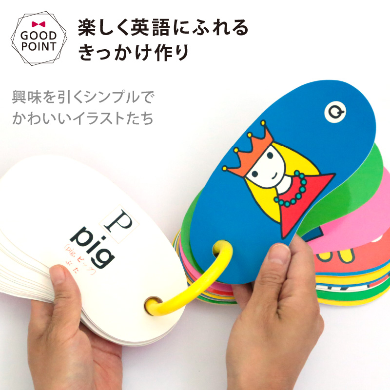 戸田デザイン研究室 リングカード ABC｜｜知育カード 誕生日