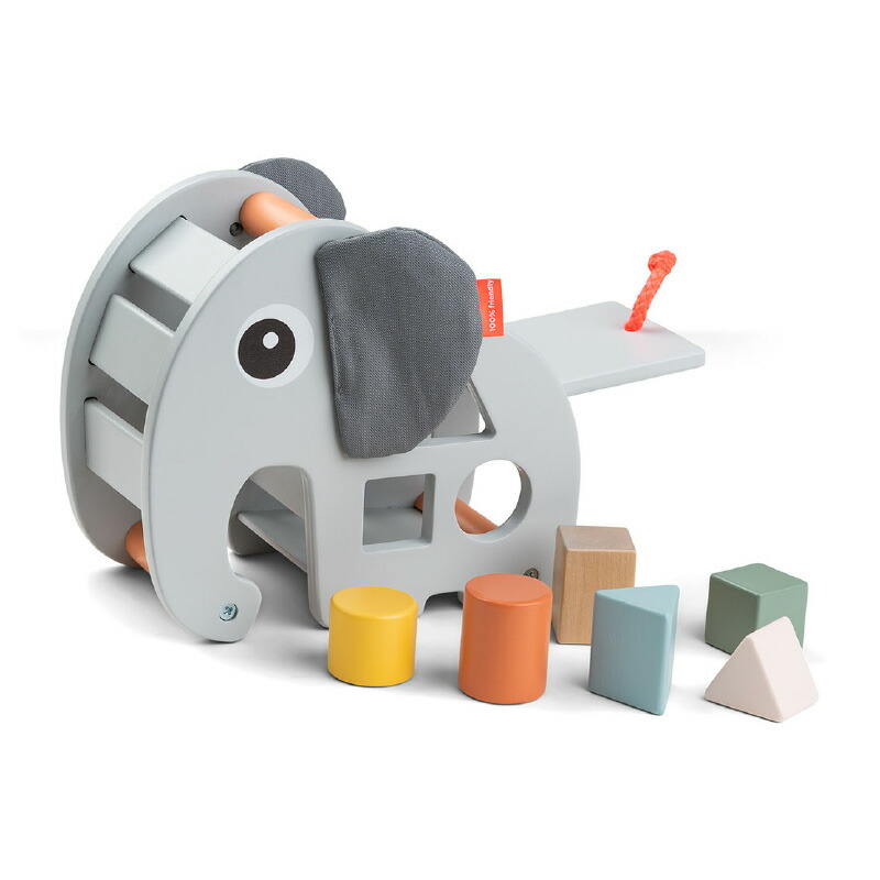 ダンバイディア ソーティングボックス エルフィー グレー Done by Deer 木のおもちゃ ベビートイ 知育玩具 型はめ おもちゃ ギフト | Done by Deer | 02