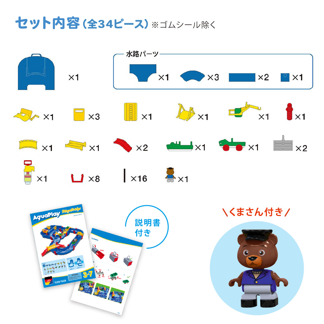 ボーネルンド（Bornelund） スイミングトイ付 アクアプレイ メガ