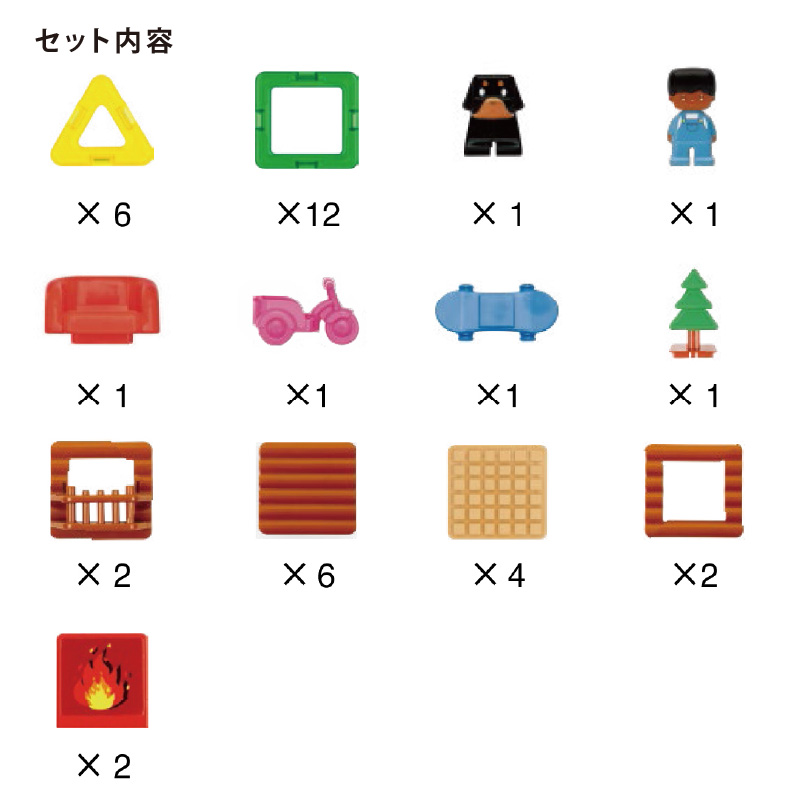 MAGFORMERS ボーネルンド マグフォーマー ログハウスセット｜正規品