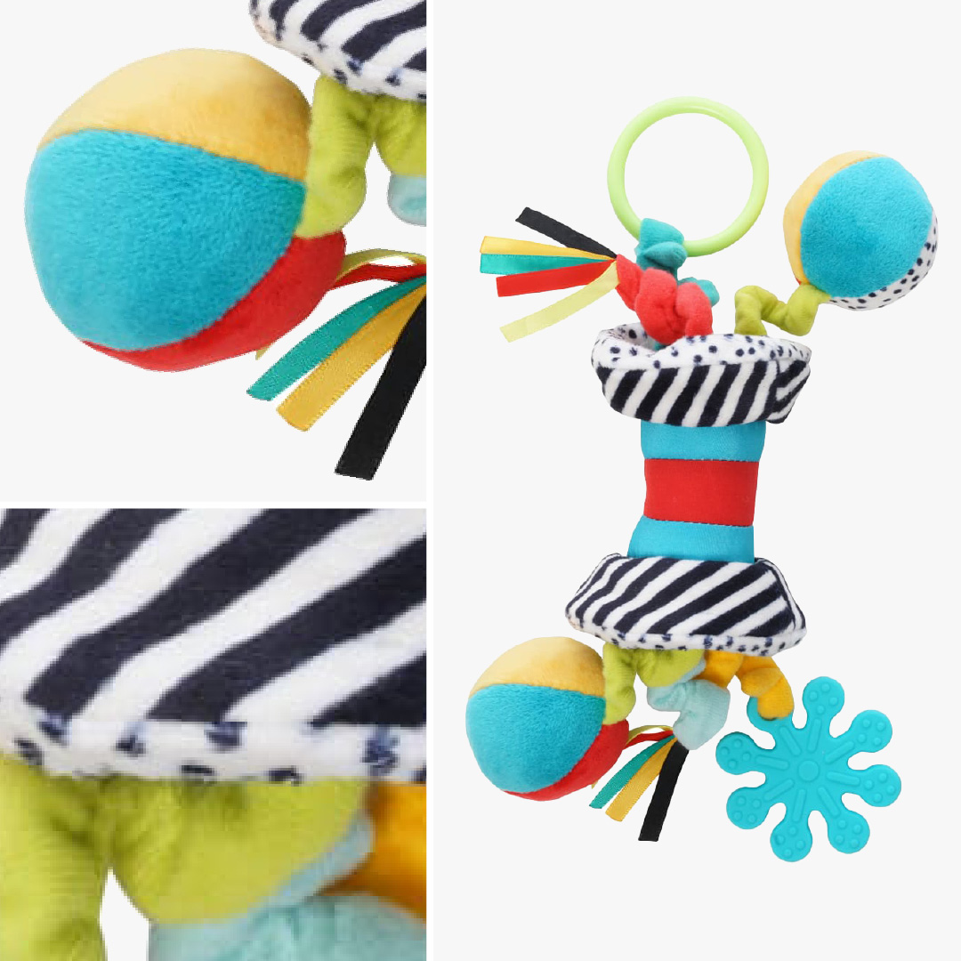 BorneLund（ボーネルンド） Wimmer センサリートイ ザグルス ｜BorneLund ウィマー 歯固め 赤ちゃん がらがら ガラガラ 仕掛けおもちゃ 出産祝い おもちゃ |  | 03