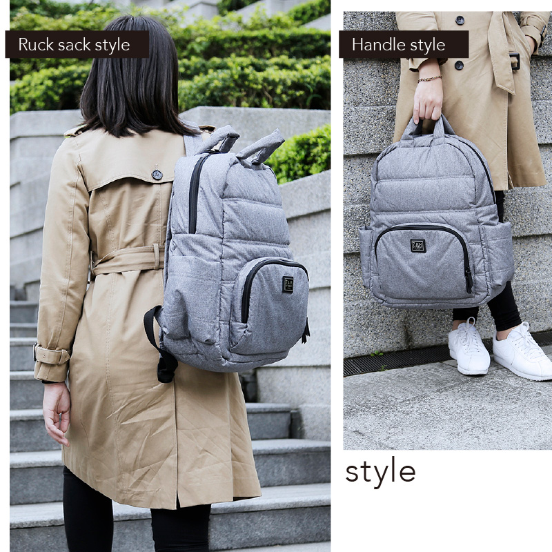 7A.M. ENFANT（セブンエイエムアンファン） BK718 Heather Grey｜マザーズバッグ リュック