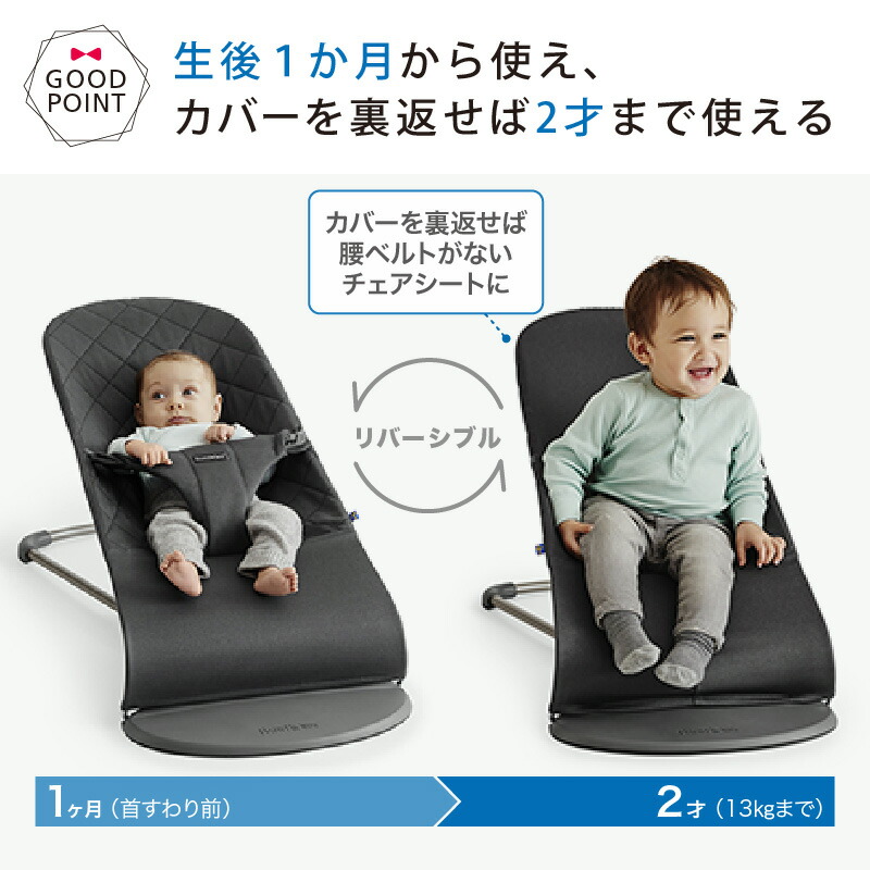 ベビービョルン バウンサー ブリス エアー Bliss Air グレーベージュ メッシュ 新生児 BabyBjorn 日本正規品2年保証 ラッピング  のし