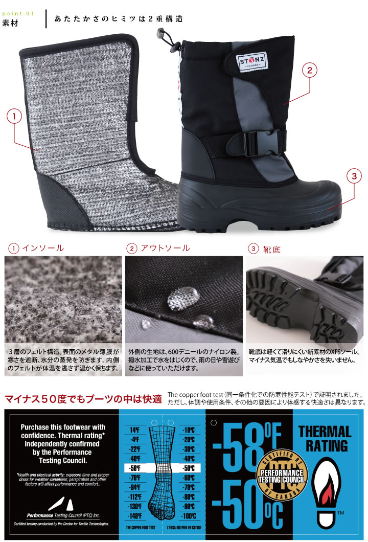3 sprouts STONZ（ストーンズ） ウィンターブーツ｜スノーブーツ