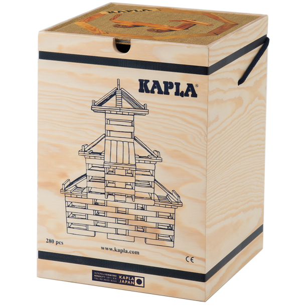 KAPLA（カプラ） KAPLAブロック280+白木アートブック 茶（初級・動物 