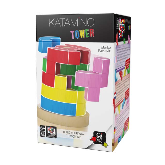 知育玩具　Gigamic ギガミック　KATAMINO TOWER　カタミノ・タワー　カタミノタワー　正規品　問題カード付き　日本語説明付き　 脳トレ  脳育　正規取扱店