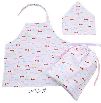 キャラクターエプロンセット 11枚セット Kids Foret 【2点で10％OFFクーポン有】エプロン キッズ 三角巾