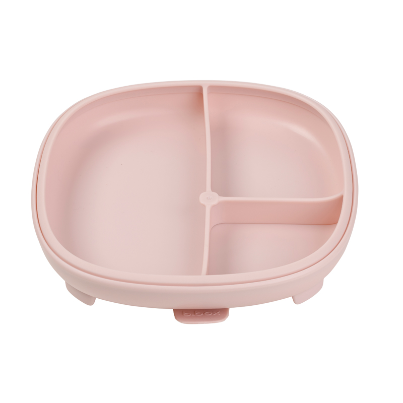 b box ひっくり返らない 吸盤付き 食器 プレート 2in1
