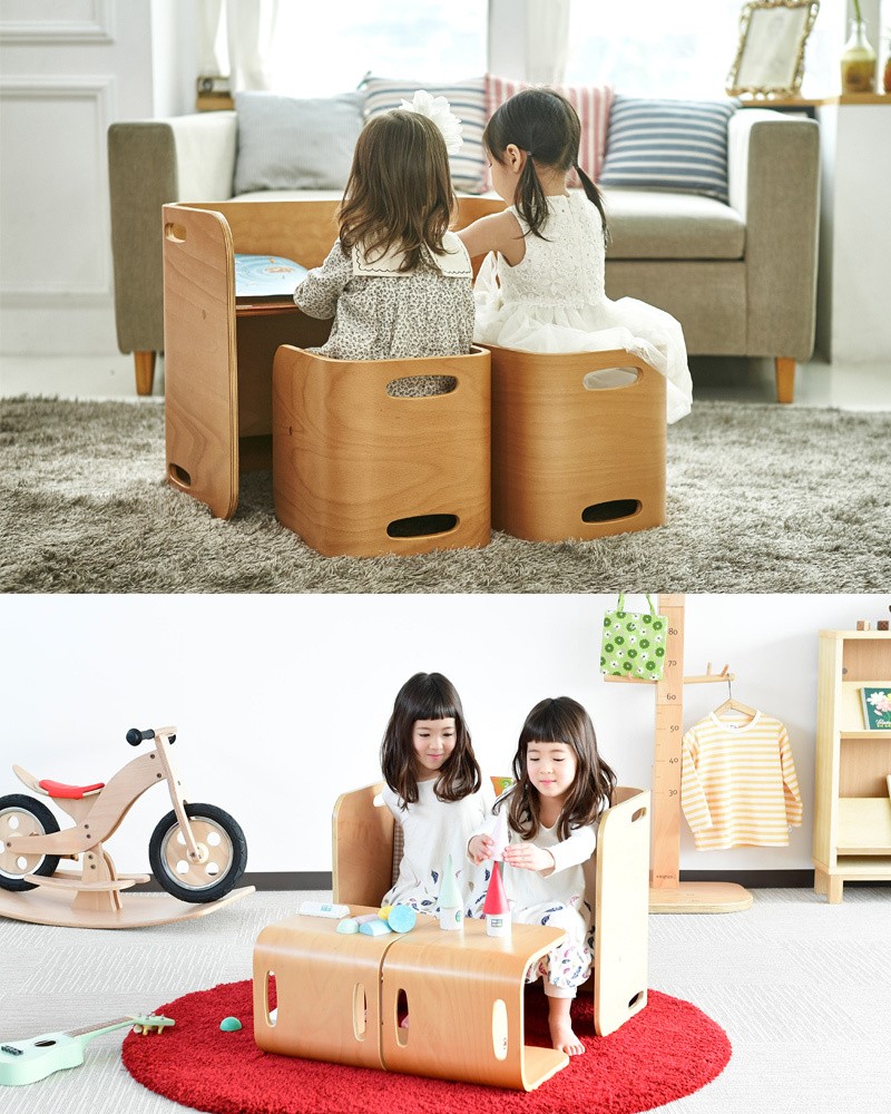 コロコロチェア＆デスク 3点セット 子供用 キッズ デスク 北欧