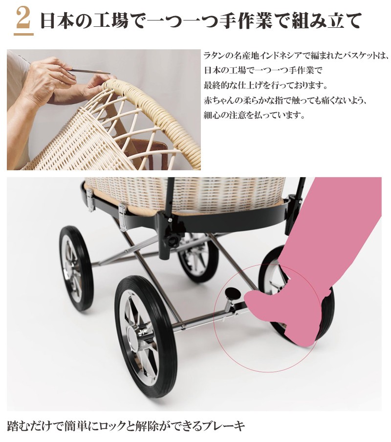 売り出し特価 東京乳母車 プスプス STANDARD GOLD+ゆまちゃん幌