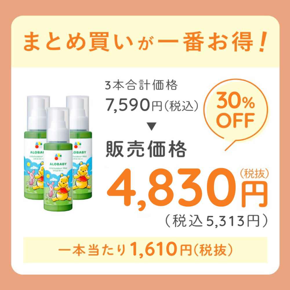 ALOBABY（アロベビー） SPFがパワーUP 日焼け止め UV アウトドアミスト