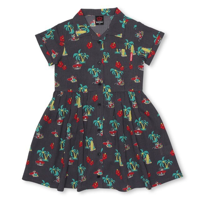 30 Off Sale ベビードール Babydoll 子供服 ディズニー シャツワンピース 親子お揃い リゾート 総柄 3852k キッズ 女の子 Disney Babydollヤフー店 通販 Yahoo ショッピング
