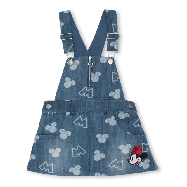 子供服 ワンピース ジャンパースカート デニム 抜染 ディズニー 4522k ベビードール Babydoll キッズ 女の子 Disney Babydollヤフー店 通販 Yahoo ショッピング