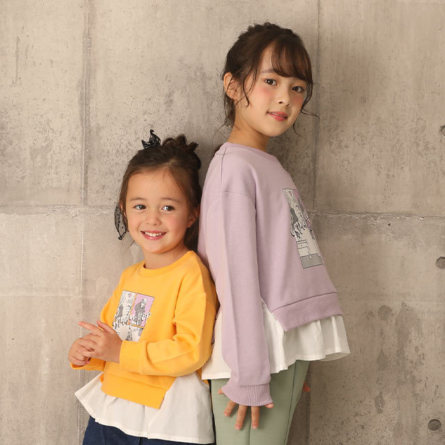 子供服 トレーナー フェイク レイヤード 6139K 50%OFF SALE ベビー 