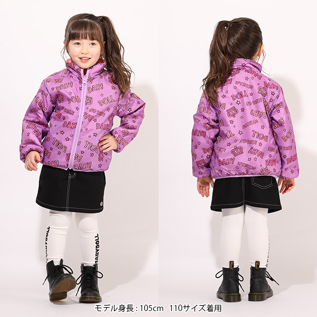 ノンノンドール リバーシブルアウター BABYDOLL 子供服 リバーシブルアウター 7652K ベビードール