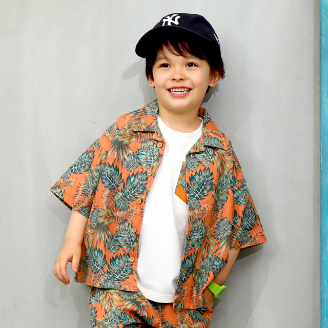 子供服 シャツ アロハ 親子お揃い 8245K (ボトム別売) 50%OFF SALE ベビードール BABYDOLL キッズ 男の子 女の子  :25382452:BABYDOLLヤフー店 通販 