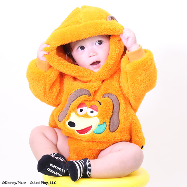 海外ディズニー限定 リーナベル 子供服 ロンパース Disney ディズニー トイストーリー ロンパース なりきる ボア
