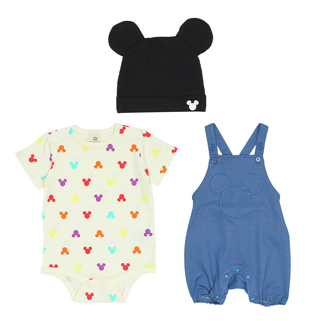 Disney（ディズニー） 子供服 ギフト3点セット 半袖 綿100% 新生児