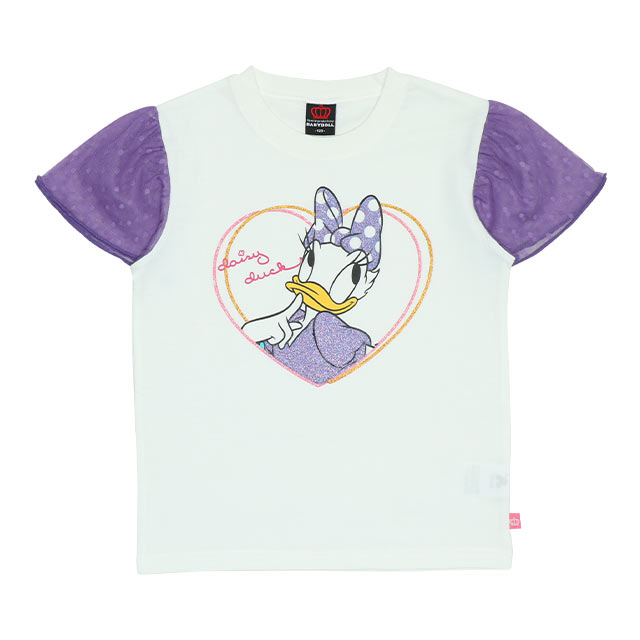 Disney（ディズニー） ミニー Tシャツ キッズ 半袖 女の子 チュール袖 