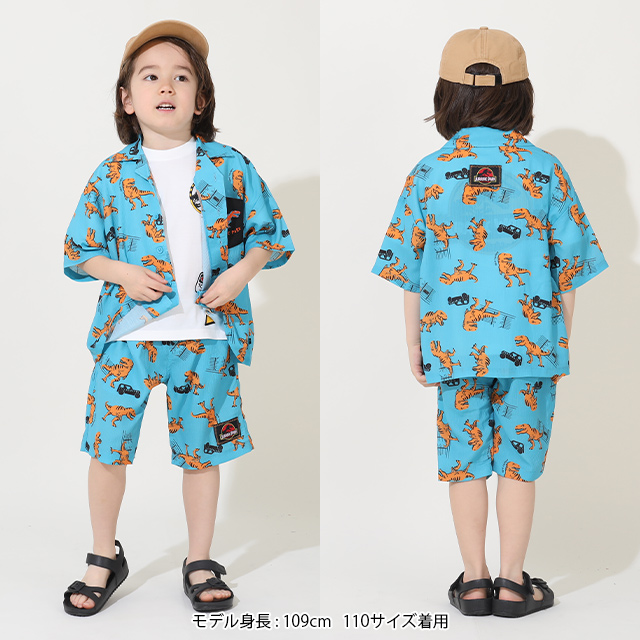 BABYDOLL（ベビードール） 子供服 シャツ ジュラシックワールド 総柄