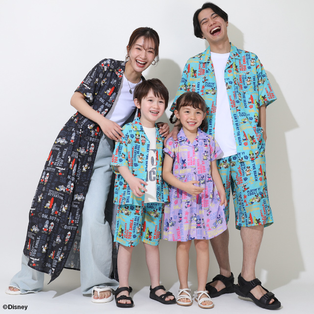 6/19～10％OFF SALE 親子お揃い ディズニー リゾート総柄