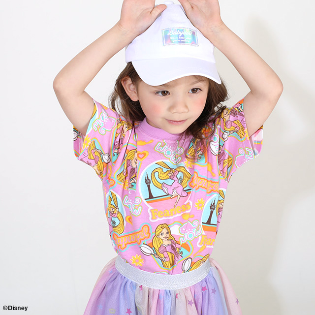 子供服 Tシャツ 親子お揃い ディズニー ステッカー風総柄 9534B 20%OFF SALE 男の子 女の子 DISNEY★Collection ベビードール BABYDOLL｜babydoll-y｜04