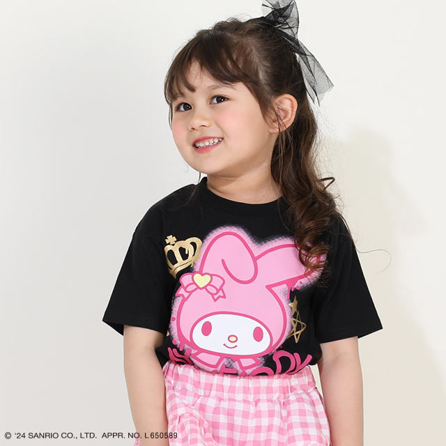 子供服 Tシャツ 親子お揃い サンリオ グラフィティ 9575K キッズ 女の子 ベビードール BABYDOLL｜babydoll-y｜05