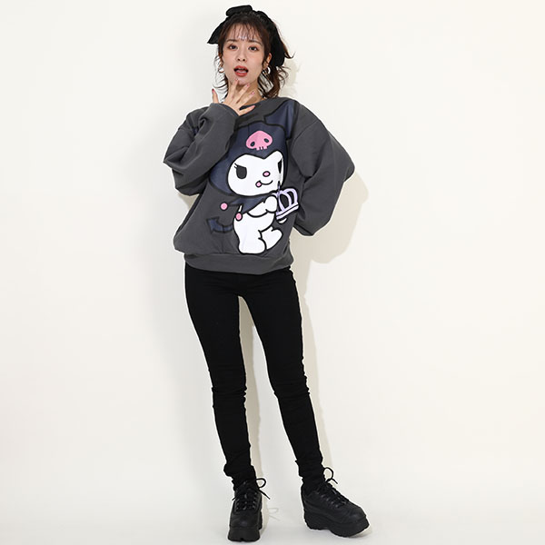 sanrio クロミちゃん 服 親子お揃い トレーナー レディース