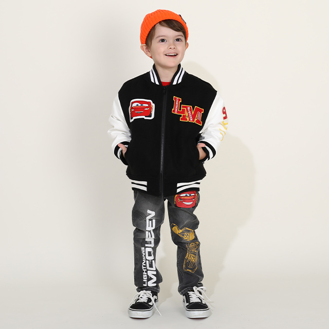 Disney カーズ 服 ディズニー スタジャン キッズ 男の子 女の子